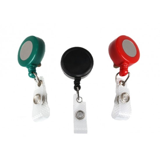 ID Badge Mini Reels with Strap Clip (Pack of 100)
