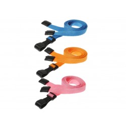 Breakaway 10mm Lanyards with Flat Plastic J Clip (Pack of 100) Breakaway 10mm Lanyards with Flat Plastic J Clip (Pack of 100)
