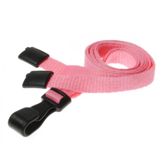 Breakaway 10mm Lanyards with Flat Plastic J Clip (Pack of 100)