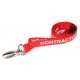 Pre-Printed Contractor Lanyards with Metal Lobster Clip (Pack of 100)