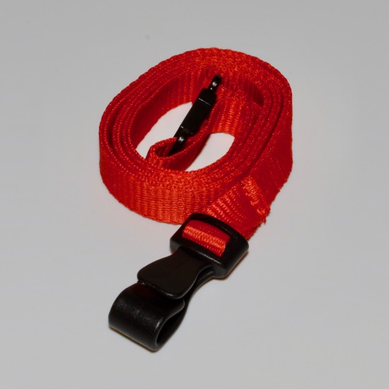 Antimicrobial 10mm Lanyards with Flat Plastic J Clip (Pack of 100)