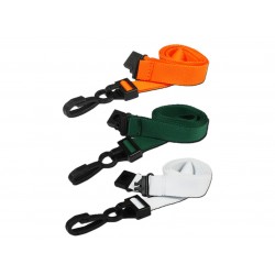 Breakaway 15mm Lanyards with Plastic J Clip (Pack of 100) Breakaway 15mm Lanyards with Plastic J Clip (Pack of 100)