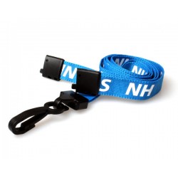 Pre-Printed NHS Staff Lanyards with Plastic J Clip - Single Breakaway (Pack of 100) Pre-Printed NHS Staff Lanyards with Plastic J Clip - Single Breakaway (Pack of 100)