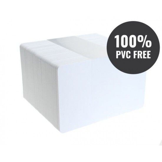 High Grade Blank White Cards (100% PVC-Free), 820 Micron - Pack of 100