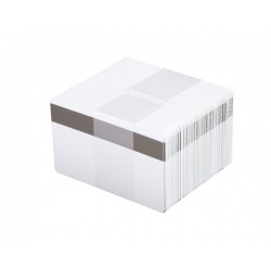 Fotodek White 760 Micron PVC Cards with 2750oe Hi-Co Magnetic Stripe - Pack of 100