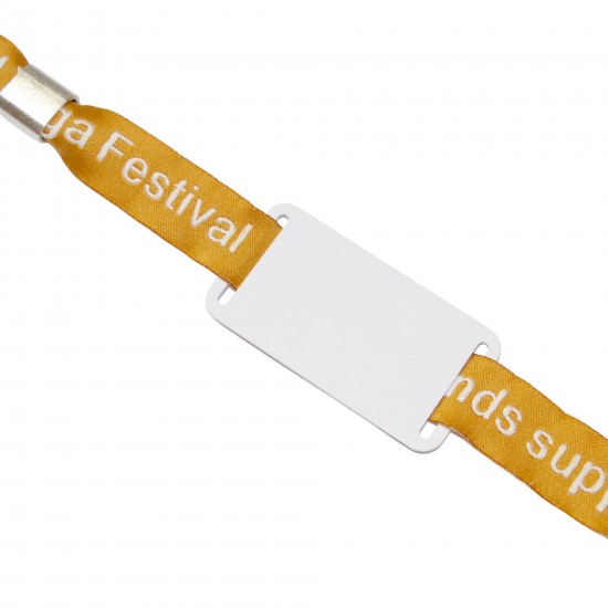 EM4102 Festival Wristband, 350mm Cotton thread with laminated PVC Tag 
