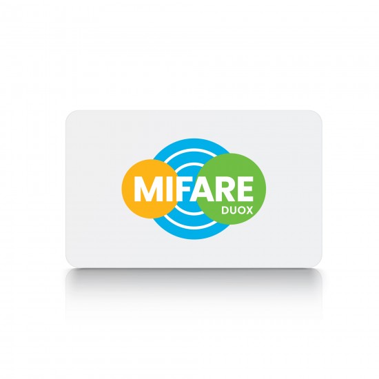 MIFARE® DUOX® 8k White PVC Smart Card, Gloss Finish