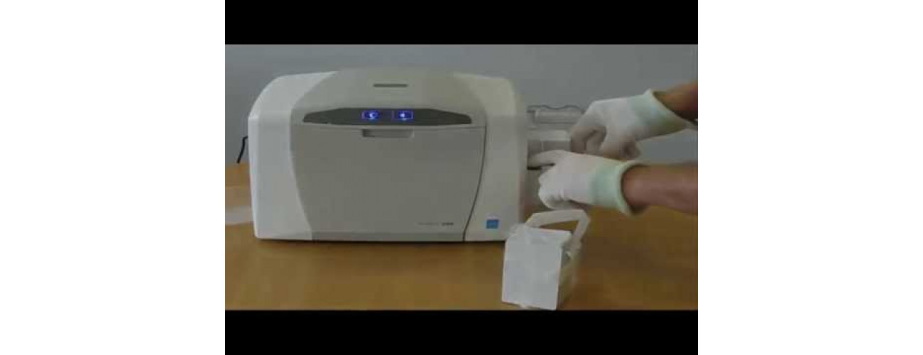 HOW TO LOAD CARDS AND RIBBON IN HID FARGO C50 PRINTER